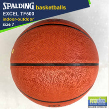 Load image into Gallery viewer, SPALDING Excel TF500 Original Indoor-Outdoor Basketball Size 7, Size 6, Size 5 & Euroleague