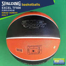 Load image into Gallery viewer, SPALDING Excel TF500 Original Indoor-Outdoor Basketball Size 7, Size 6, Size 5 & Euroleague