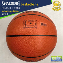 Load image into Gallery viewer, SPALDING React TF250 FIBA-Approved Original Indoor-Outdoor Basketball Size 7