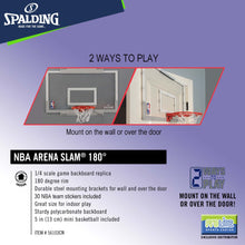 Load image into Gallery viewer, SPALDING NBA Arena Slam 180 Degrees Backboard and Rim for Kids
