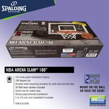 Load image into Gallery viewer, SPALDING NBA Arena Slam 180 Degrees Backboard and Rim for Kids