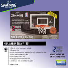 Load image into Gallery viewer, SPALDING NBA Arena Slam 180 Degrees Backboard and Rim for Kids