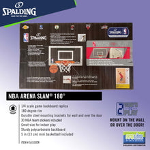 Load image into Gallery viewer, SPALDING NBA Arena Slam 180 Degrees Backboard and Rim for Kids