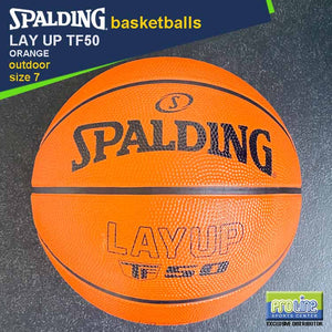 SPALDING Lay Up TF50 Original Outdoor Basketball Size 7, Size 6 & Size 5