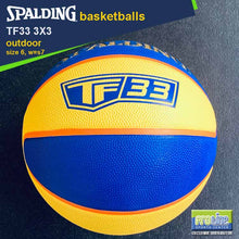 Load image into Gallery viewer, SPALDING TF-33 3x3 Game Ball Rubber Ball Original Outdoor Basketball Size 6
