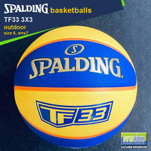 Load image into Gallery viewer, SPALDING TF-33 3x3 Game Ball Rubber Ball Original Outdoor Basketball Size 6
