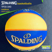 Load image into Gallery viewer, SPALDING TF-33 3x3 Game Ball Rubber Ball Original Outdoor Basketball Size 6
