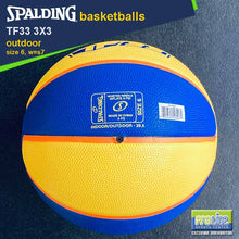 Load image into Gallery viewer, SPALDING TF-33 3x3 Game Ball Rubber Ball Original Outdoor Basketball Size 6
