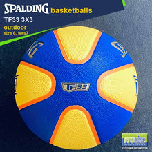 Load image into Gallery viewer, SPALDING TF-33 3x3 Game Ball Rubber Ball Original Outdoor Basketball Size 6
