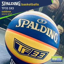 Load image into Gallery viewer, SPALDING TF-33 3x3 Game Ball Rubber Ball Original Outdoor Basketball Size 6
