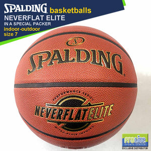 SPALDING NeverFlat Series Original Indoor-Outdoor Basketball Size 7