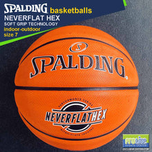 Load image into Gallery viewer, SPALDING NeverFlat Series Original Indoor-Outdoor Basketball Size 7
