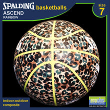 Load image into Gallery viewer, SPALDING Commander Leopard Original Indoor-Outdoor Basketball Size 7
