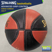 Load image into Gallery viewer, SPALDING Advanced Grip Control Black/Orange Original Indoor-Outdoor Basketball Size 7
