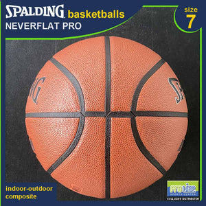 SPALDING NeverFlat Series Original Indoor-Outdoor Basketball Size 7