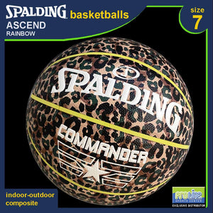 SPALDING Commander Leopard Original Indoor-Outdoor Basketball Size 7
