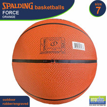 Load image into Gallery viewer, SPALDING Force Orange Original Outdoor Basketball Size 7
