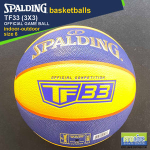 SPALDING FIBA-Approved TF33 3x3 Official Game Ball Original Indoor-Outdoor Basketball Size 6