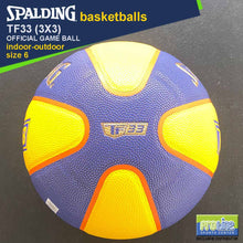 Load image into Gallery viewer, SPALDING FIBA-Approved TF33 3x3 Official Game Ball Original Indoor-Outdoor Basketball Size 6

