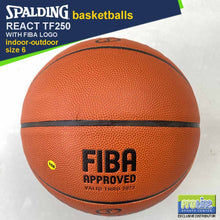 Load image into Gallery viewer, SPALDING React TF250 FIBA-Approved Original Indoor-Outdoor Basketball Size 7
