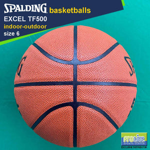 SPALDING Excel TF500 Original Indoor-Outdoor Basketball Size 7, Size 6, Size 5 & Euroleague
