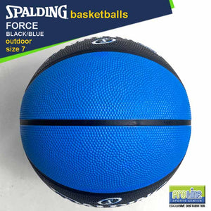 SPALDING Force Black-Blue Original Outdoor Basketball Size 7