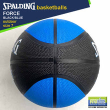 Load image into Gallery viewer, SPALDING Force Black-Blue Original Outdoor Basketball Size 7
