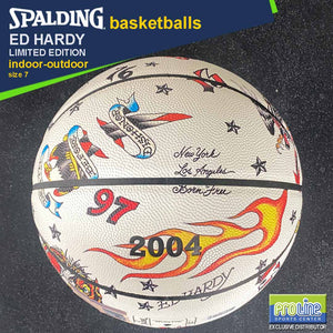 SPALDING Ed Hardy Original Indoor-Outdoor Basketball Size 7