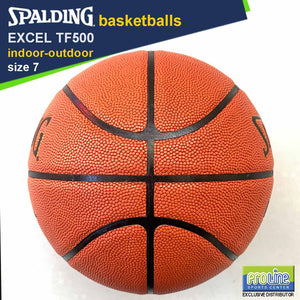 SPALDING Excel TF500 Original Indoor-Outdoor Basketball Size 7, Size 6, Size 5 & Euroleague