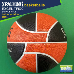 SPALDING Euroleague Original Indoor-Outdoor & Outdoor Basketballs Size 7