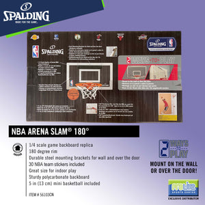 SPALDING NBA Arena Slam 180 Degrees Backboard and Rim for Kids