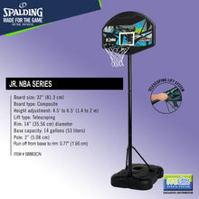 Load image into Gallery viewer, SPALDING Youth Portable Original Backboard System (32&quot; Composite Fan-Shaped Board)
